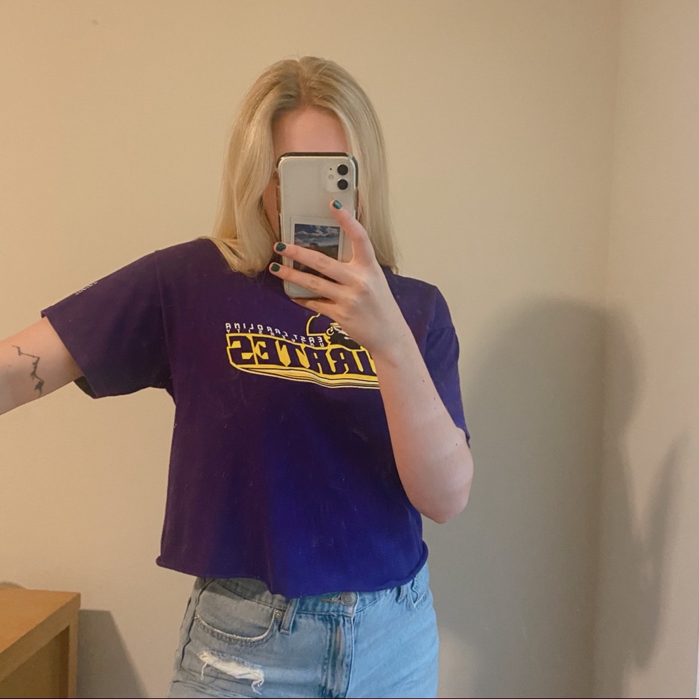 East Carolina University Cropped Short Sleeve T-shirt